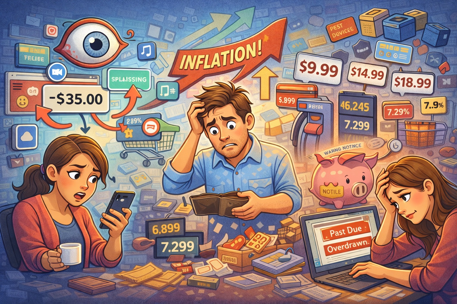 Money - Financial frustrations of modern life